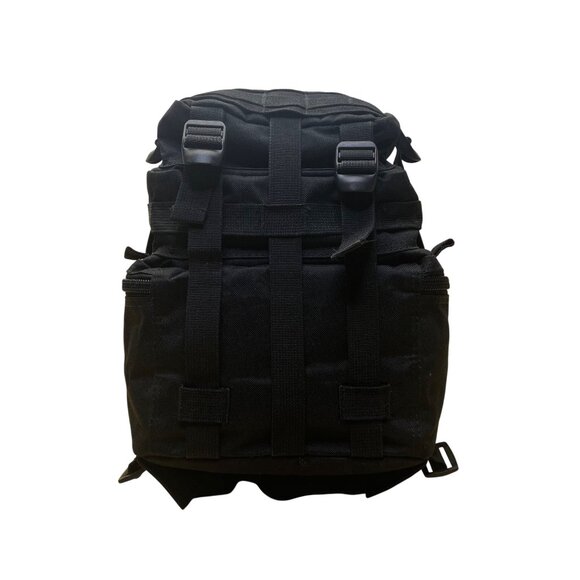 Explorer Unisex Black Nylon Multiple Compartments & Straps Tactical Backpack - Picture 7 of 13